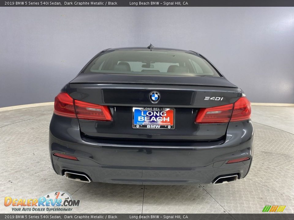 2019 BMW 5 Series 540i Sedan Dark Graphite Metallic / Black Photo #4