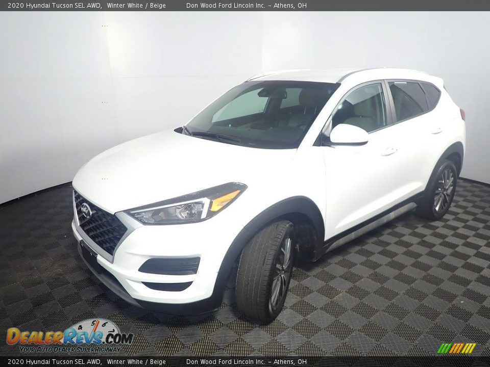 2020 Hyundai Tucson SEL AWD Winter White / Beige Photo #5
