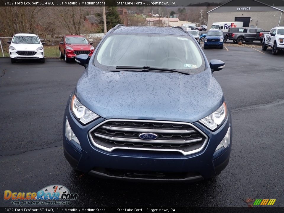 2022 Ford EcoSport SE 4WD Blue Metallic / Medium Stone Photo #8