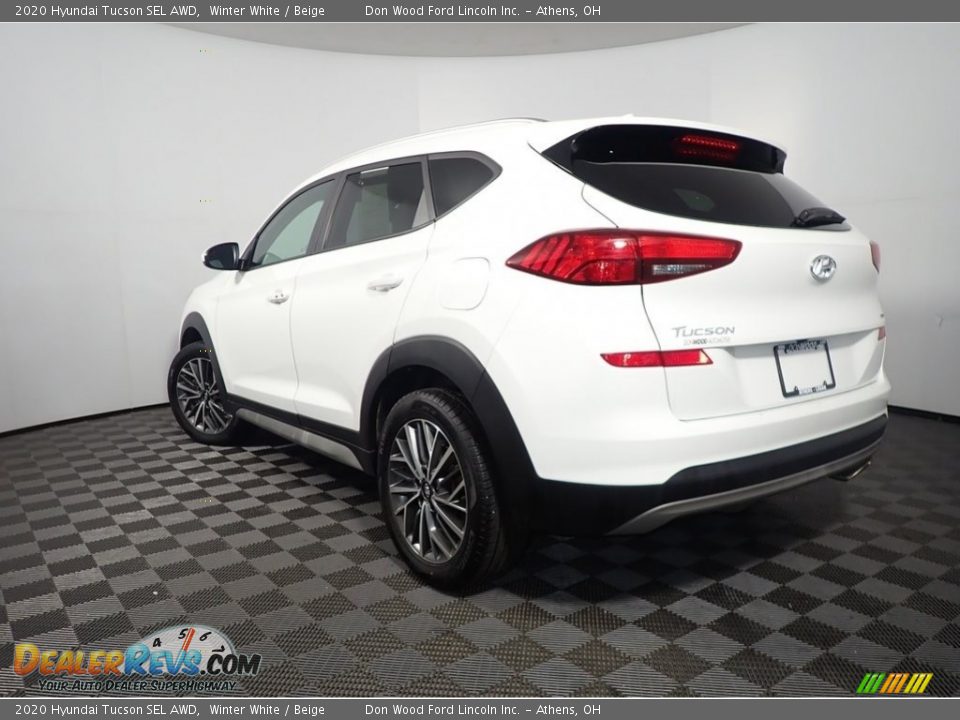 2020 Hyundai Tucson SEL AWD Winter White / Beige Photo #6