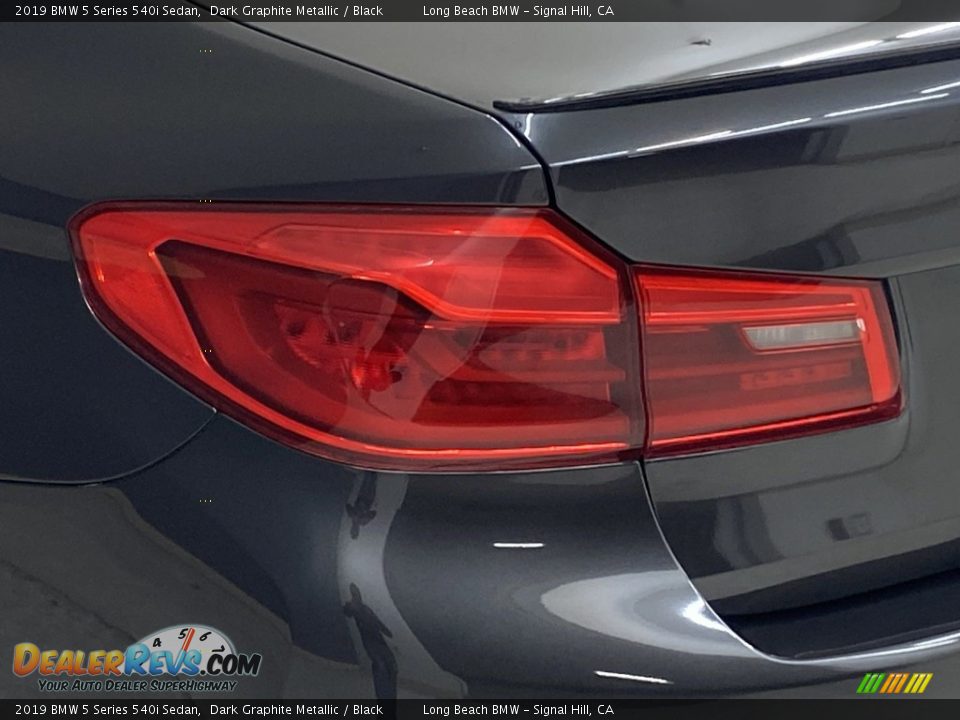 2019 BMW 5 Series 540i Sedan Dark Graphite Metallic / Black Photo #8