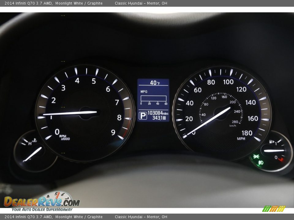 2014 Infiniti Q70 3.7 AWD Gauges Photo #8