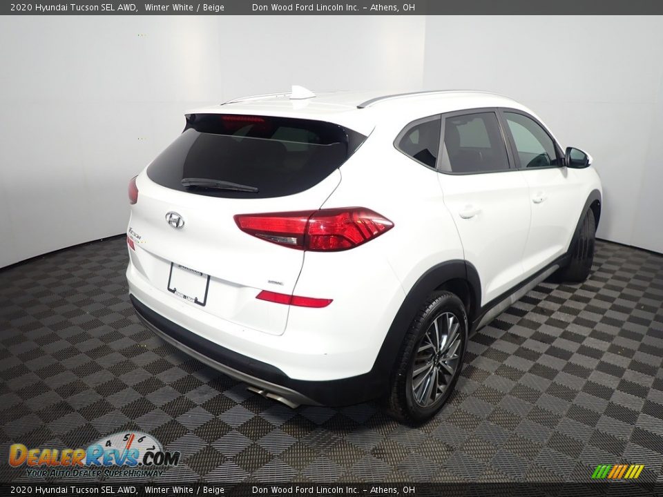 2020 Hyundai Tucson SEL AWD Winter White / Beige Photo #11