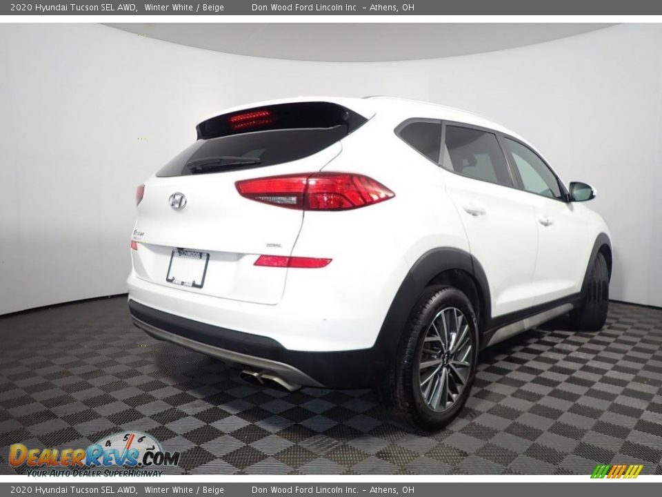 2020 Hyundai Tucson SEL AWD Winter White / Beige Photo #12