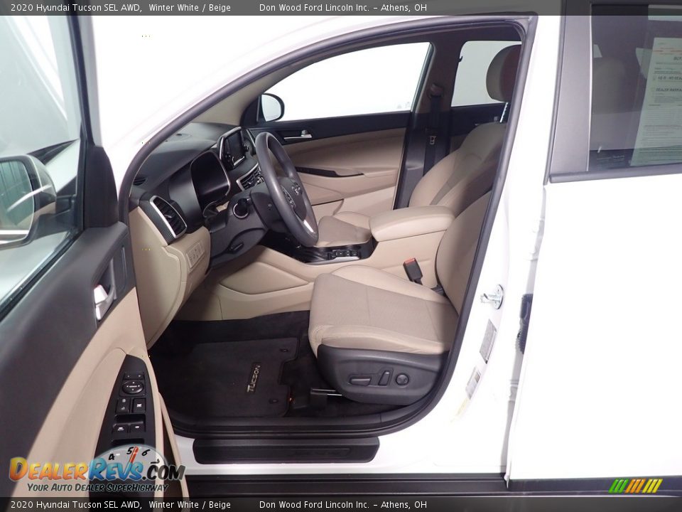 2020 Hyundai Tucson SEL AWD Winter White / Beige Photo #15