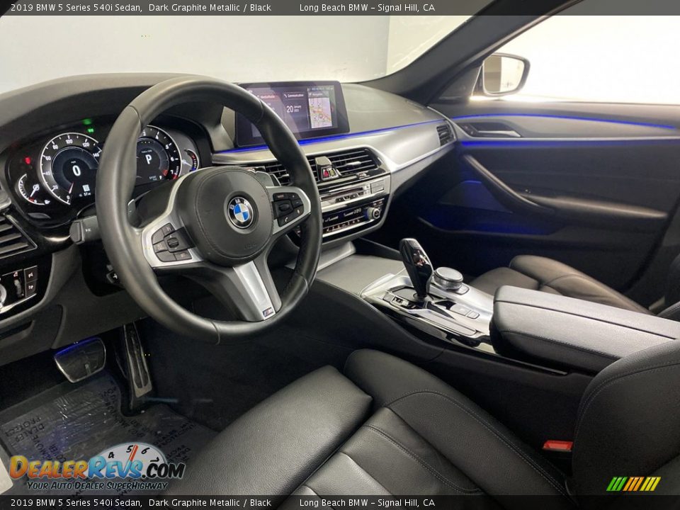 Black Interior - 2019 BMW 5 Series 540i Sedan Photo #15