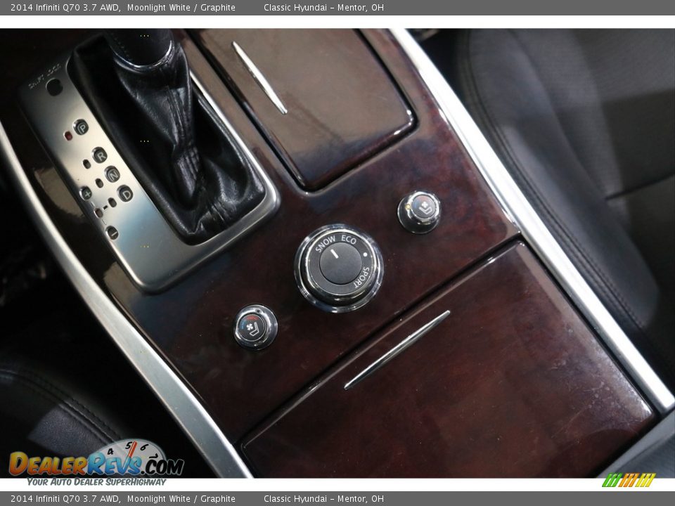 2014 Infiniti Q70 3.7 AWD Moonlight White / Graphite Photo #16