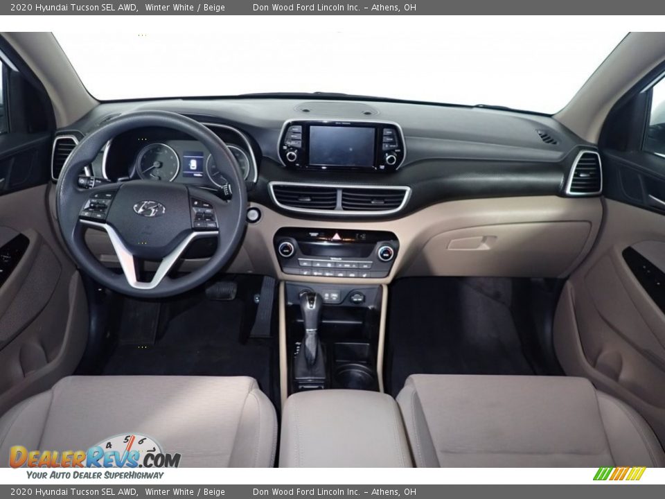 2020 Hyundai Tucson SEL AWD Winter White / Beige Photo #17
