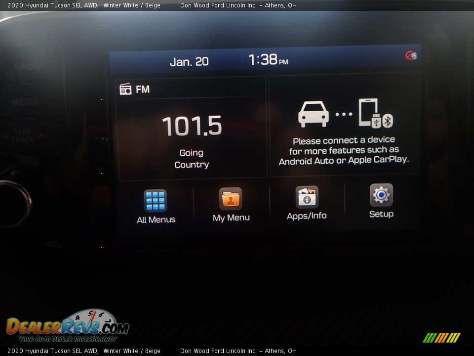 2020 Hyundai Tucson SEL AWD Winter White / Beige Photo #18