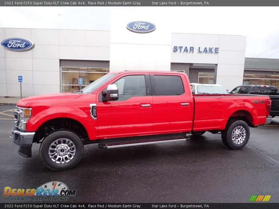 2022 Ford F250 Super Duty XLT Crew Cab 4x4 Race Red / Medium Earth Gray Photo #1