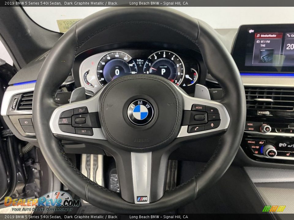 2019 BMW 5 Series 540i Sedan Steering Wheel Photo #17