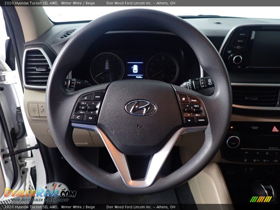 2020 Hyundai Tucson SEL AWD Winter White / Beige Photo #19