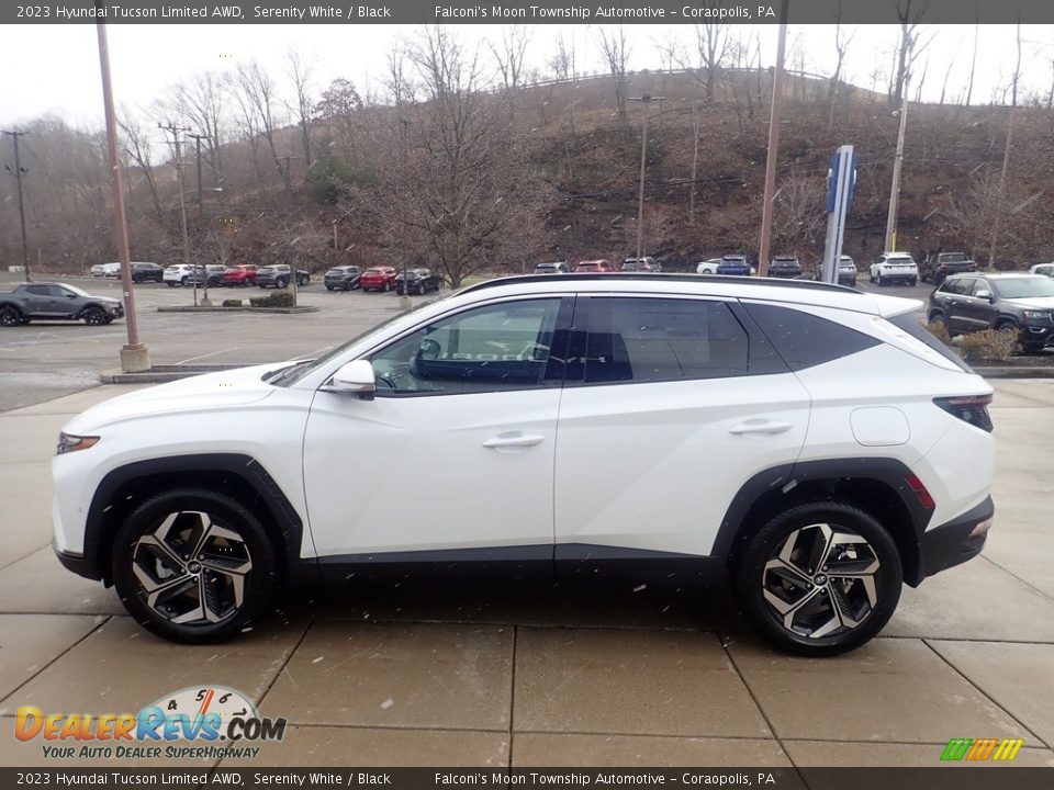 Serenity White 2023 Hyundai Tucson Limited AWD Photo #6