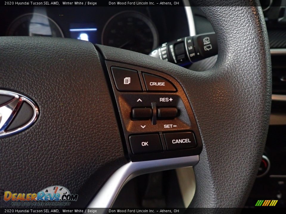 2020 Hyundai Tucson SEL AWD Winter White / Beige Photo #22
