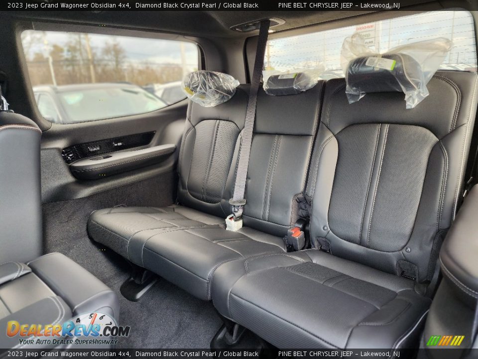 Rear Seat of 2023 Jeep Grand Wagoneer Obsidian 4x4 Photo #9