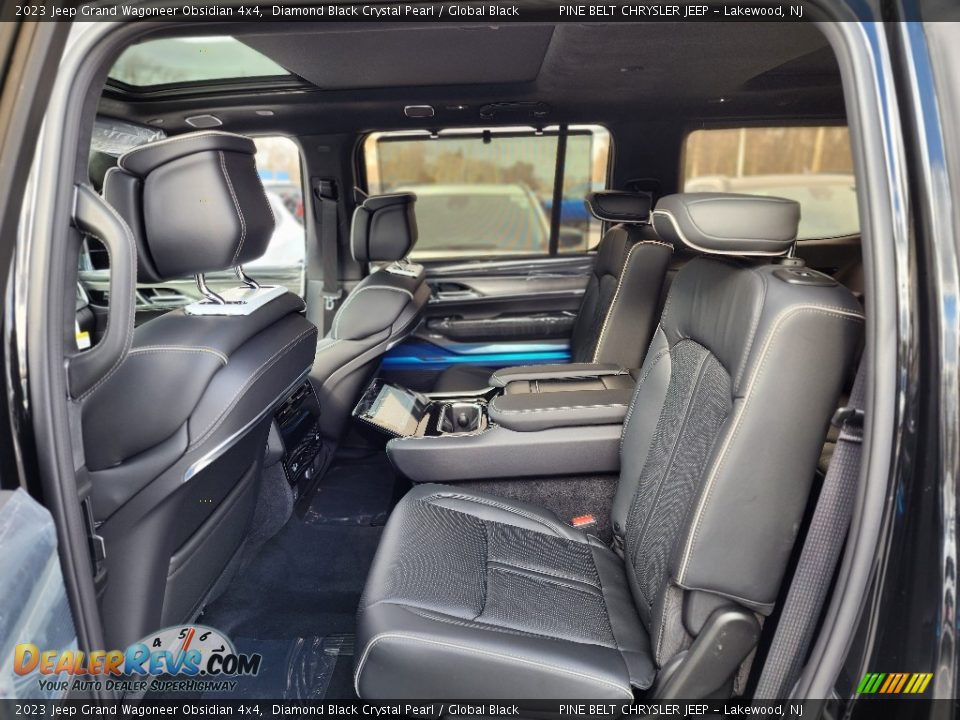 Rear Seat of 2023 Jeep Grand Wagoneer Obsidian 4x4 Photo #10