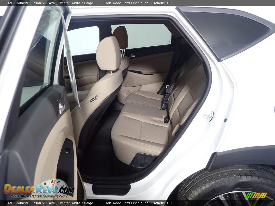 2020 Hyundai Tucson SEL AWD Winter White / Beige Photo #27