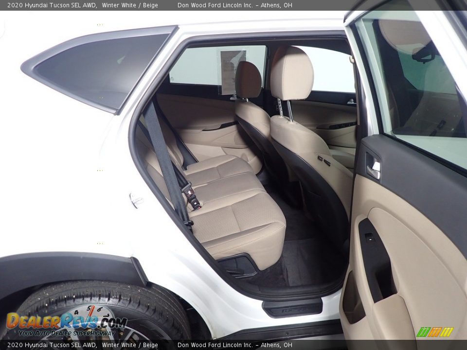 2020 Hyundai Tucson SEL AWD Winter White / Beige Photo #29