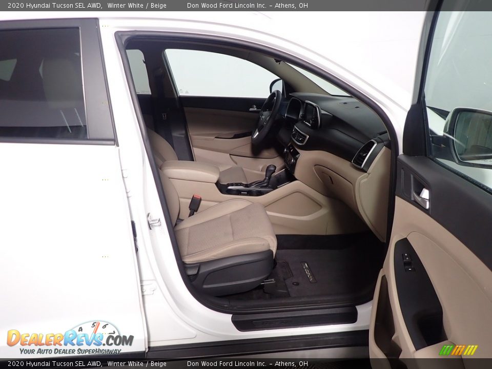 2020 Hyundai Tucson SEL AWD Winter White / Beige Photo #31