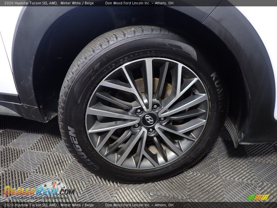 2020 Hyundai Tucson SEL AWD Winter White / Beige Photo #33