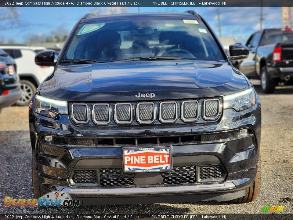 2022 Jeep Compass High Altitude 4x4 Diamond Black Crystal Pearl / Black Photo #2