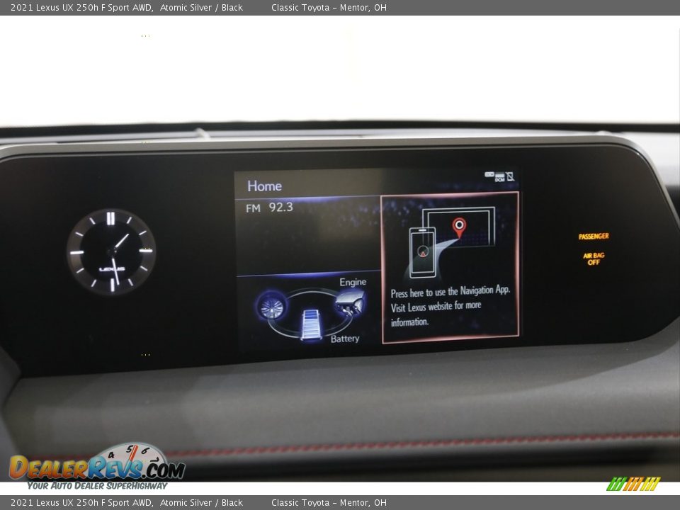 Controls of 2021 Lexus UX 250h F Sport AWD Photo #11