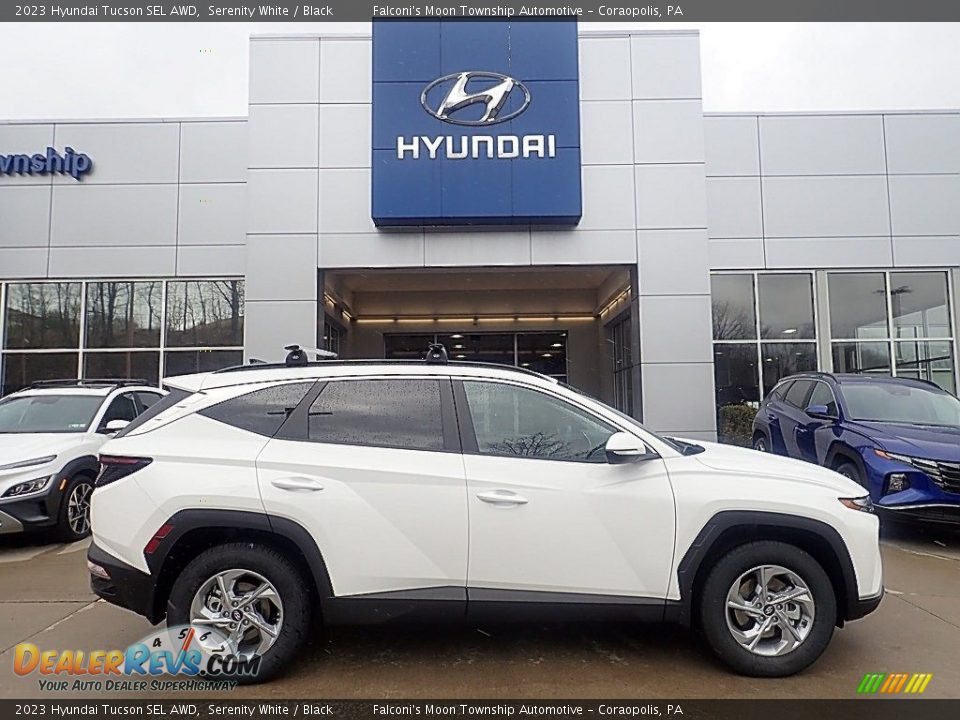 Serenity White 2023 Hyundai Tucson SEL AWD Photo #1