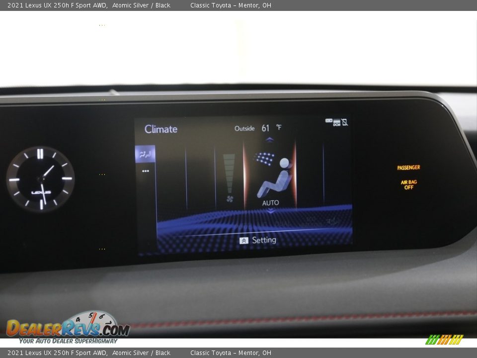 Controls of 2021 Lexus UX 250h F Sport AWD Photo #12