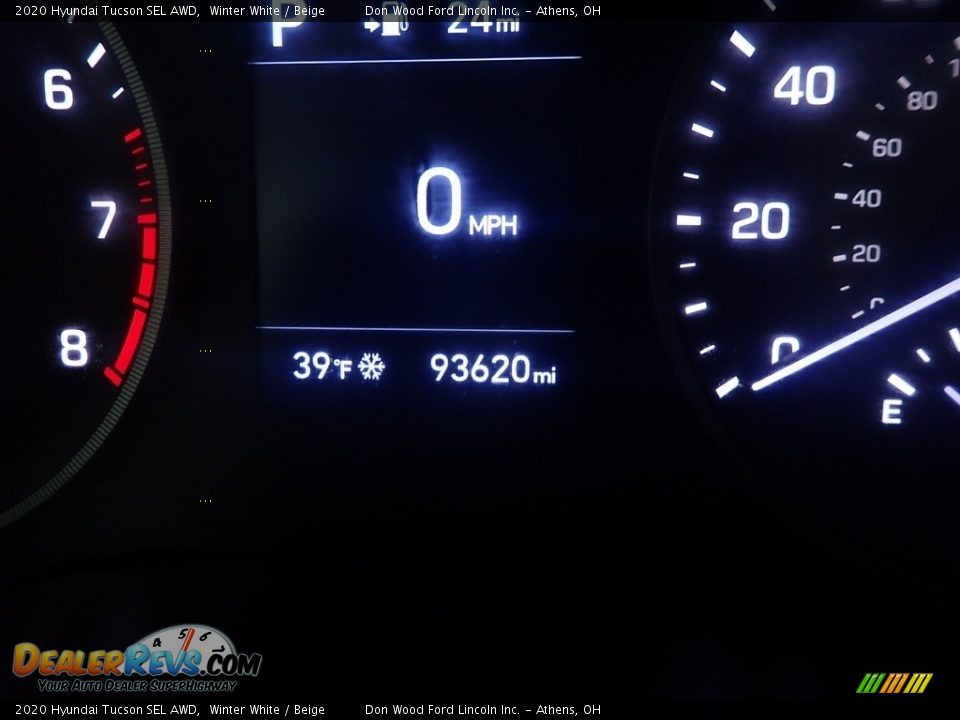 2020 Hyundai Tucson SEL AWD Winter White / Beige Photo #35