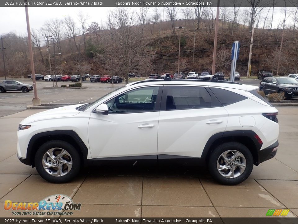 Serenity White 2023 Hyundai Tucson SEL AWD Photo #6