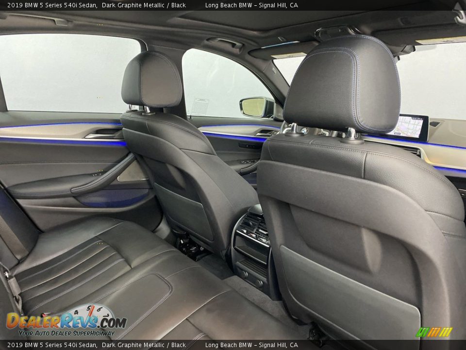 Rear Seat of 2019 BMW 5 Series 540i Sedan Photo #35