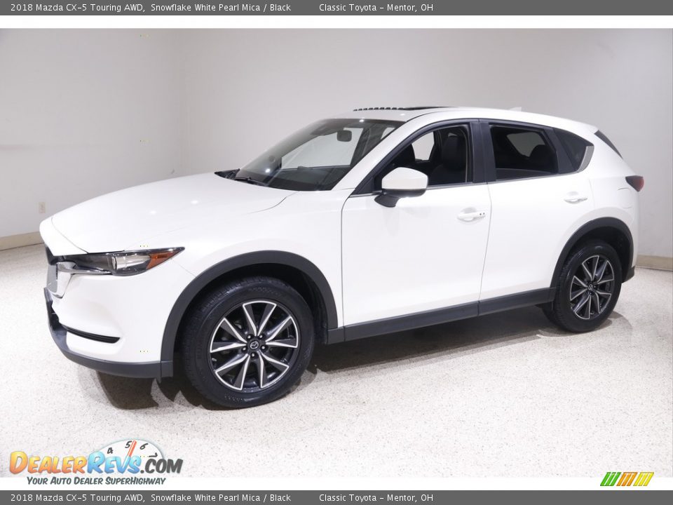2018 Mazda CX-5 Touring AWD Snowflake White Pearl Mica / Black Photo #3
