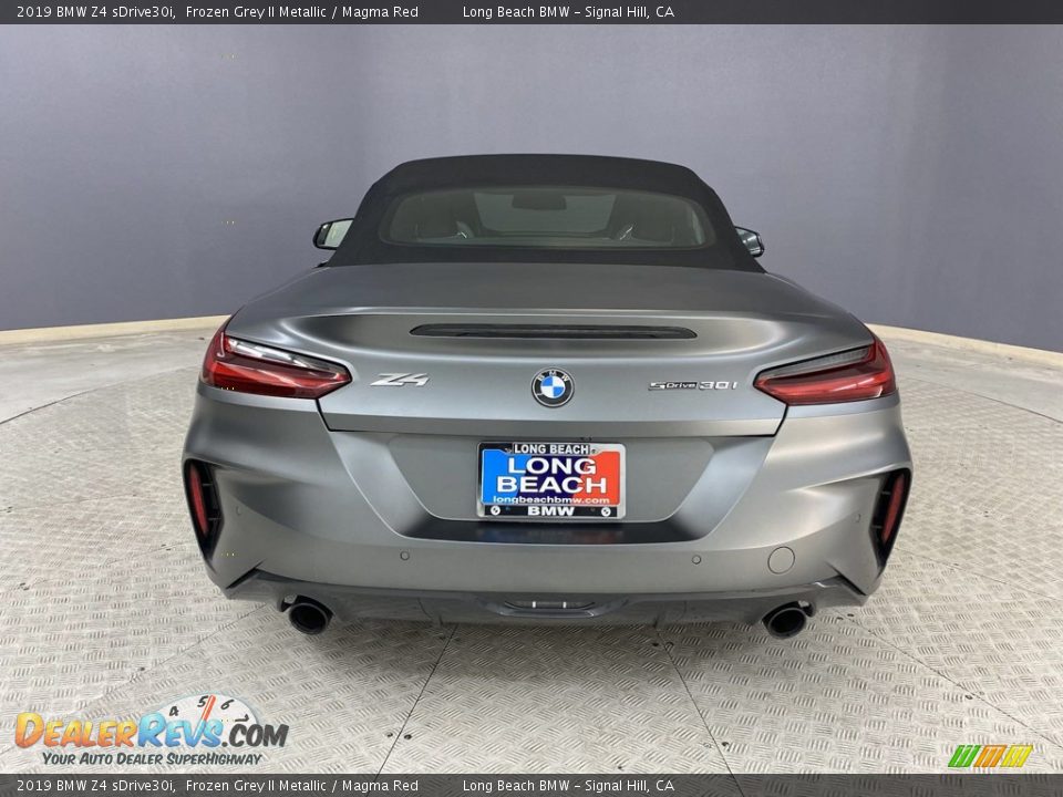 2019 BMW Z4 sDrive30i Frozen Grey II Metallic / Magma Red Photo #4