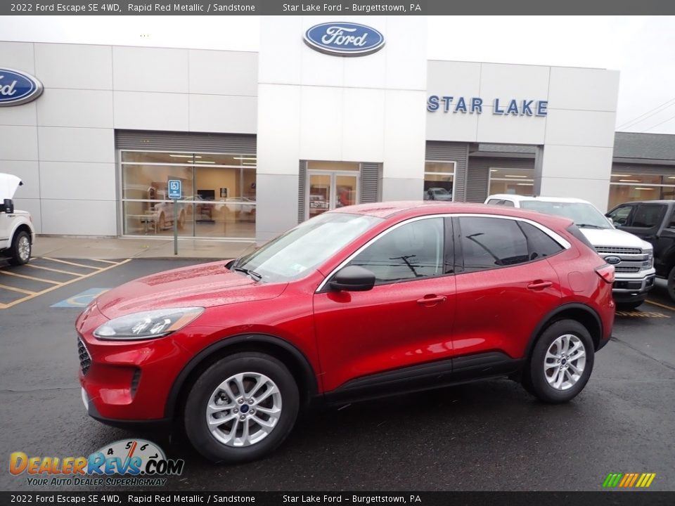 2022 Ford Escape SE 4WD Rapid Red Metallic / Sandstone Photo #1