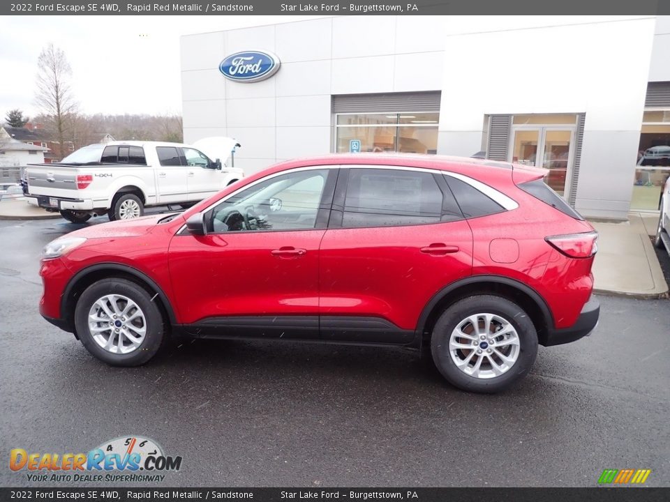 Rapid Red Metallic 2022 Ford Escape SE 4WD Photo #2