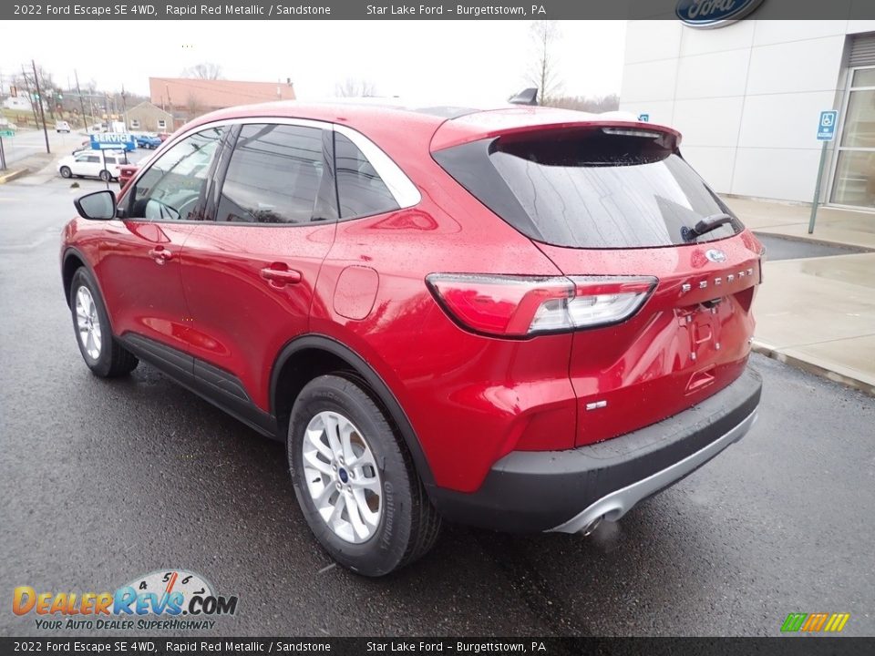 2022 Ford Escape SE 4WD Rapid Red Metallic / Sandstone Photo #3