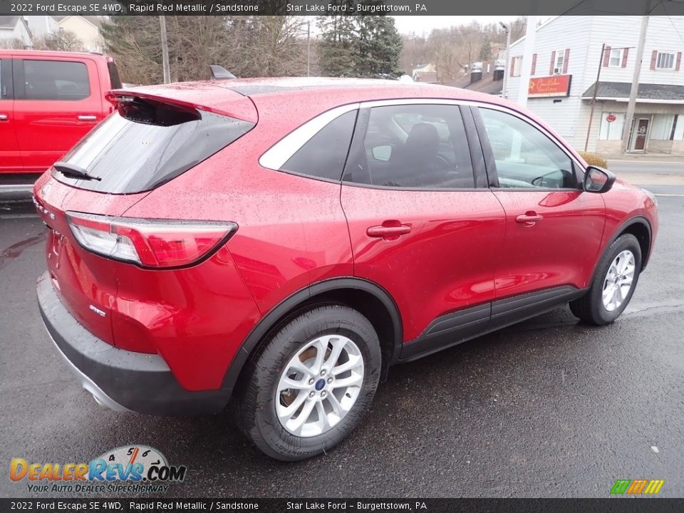 2022 Ford Escape SE 4WD Rapid Red Metallic / Sandstone Photo #5