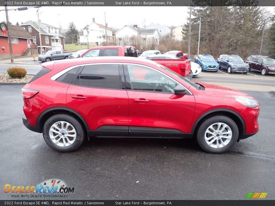 2022 Ford Escape SE 4WD Rapid Red Metallic / Sandstone Photo #6