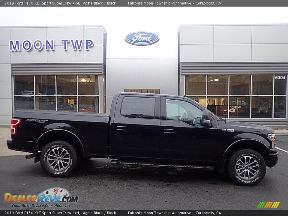 2019 Ford F150 XLT Sport SuperCrew 4x4 Agate Black / Black Photo #1