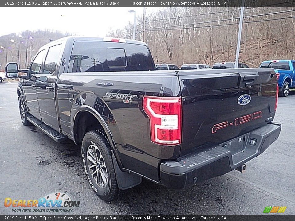 2019 Ford F150 XLT Sport SuperCrew 4x4 Agate Black / Black Photo #4