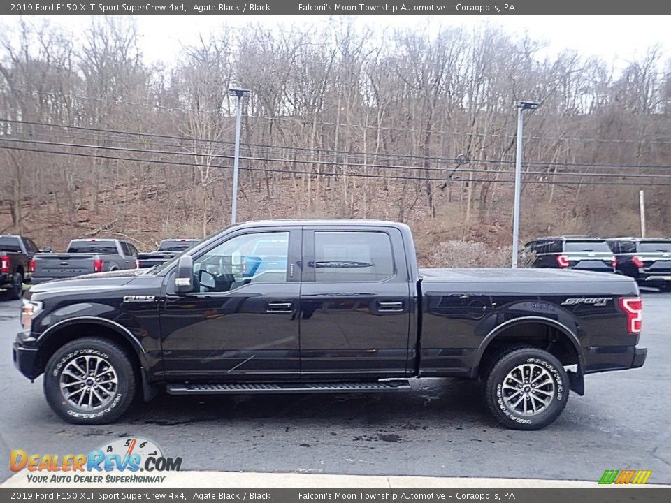 2019 Ford F150 XLT Sport SuperCrew 4x4 Agate Black / Black Photo #5