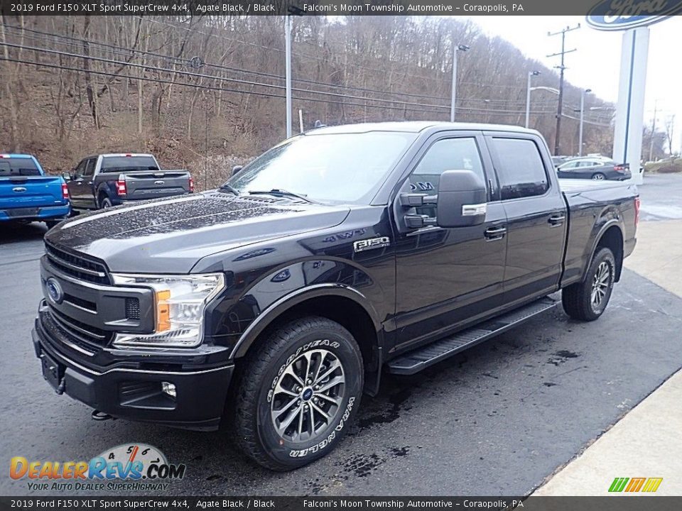 2019 Ford F150 XLT Sport SuperCrew 4x4 Agate Black / Black Photo #6