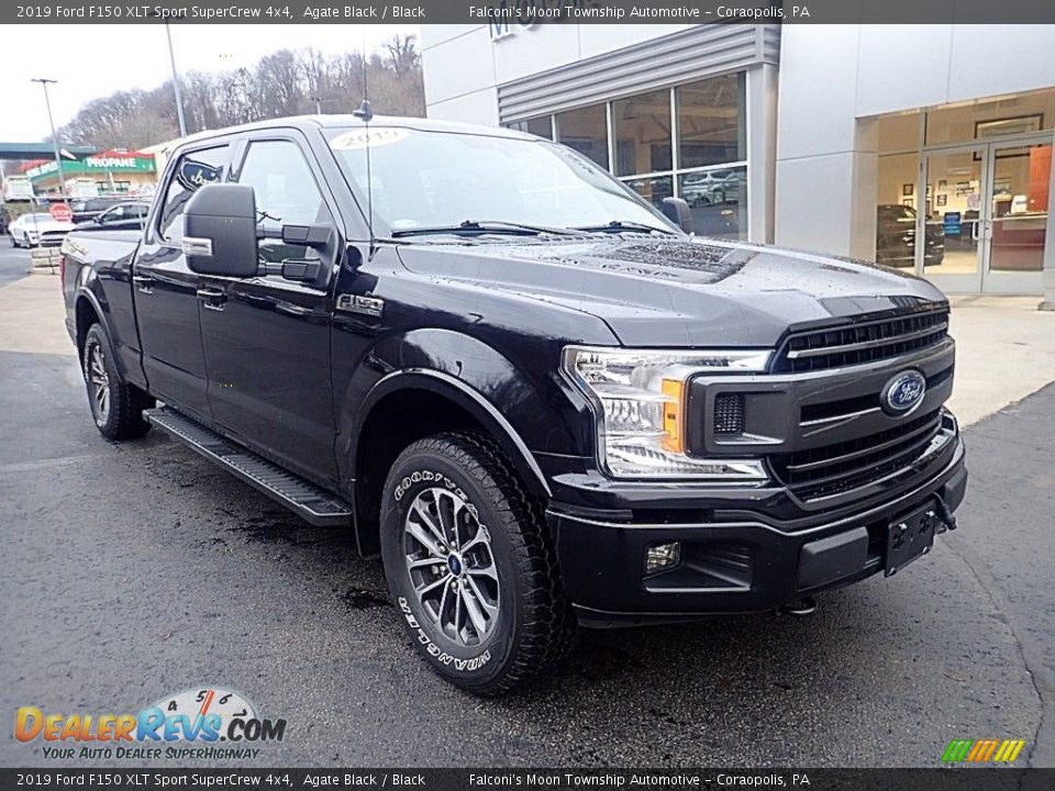 2019 Ford F150 XLT Sport SuperCrew 4x4 Agate Black / Black Photo #8