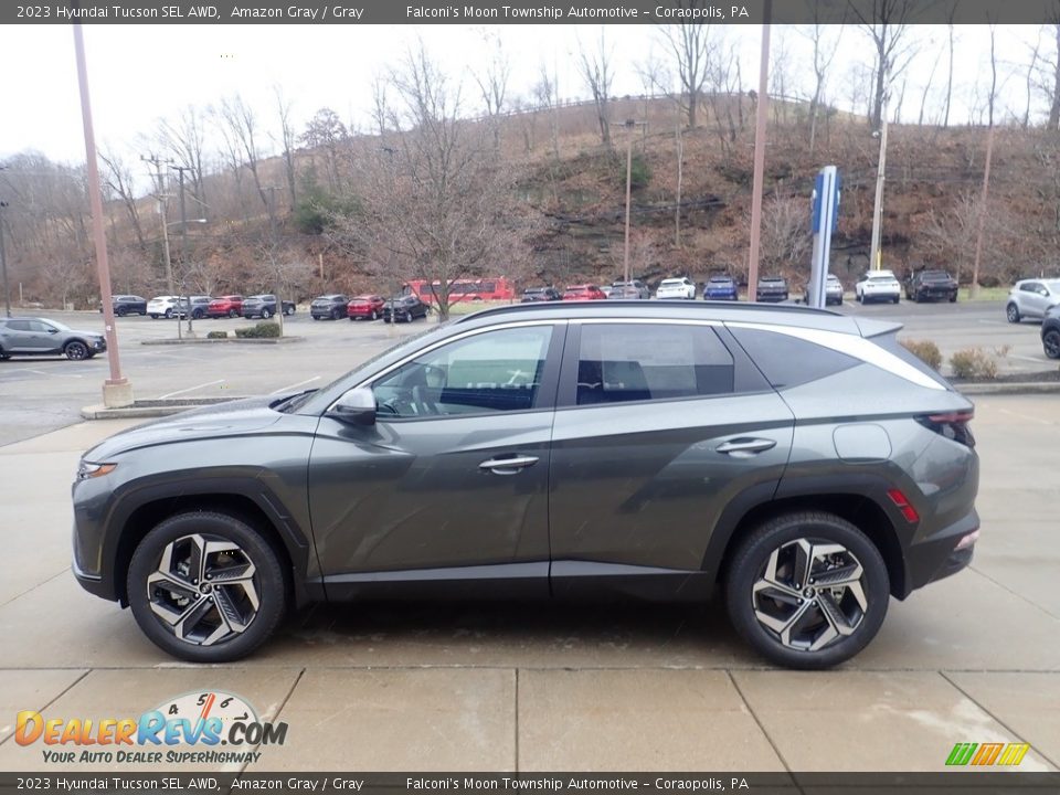 Amazon Gray 2023 Hyundai Tucson SEL AWD Photo #6