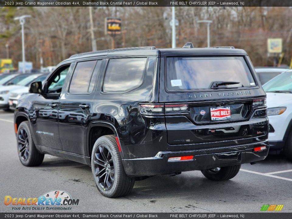 2023 Jeep Grand Wagoneer Obsidian 4x4 Diamond Black Crystal Pearl / Global Black Photo #2