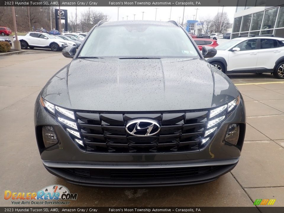 Amazon Gray 2023 Hyundai Tucson SEL AWD Photo #8