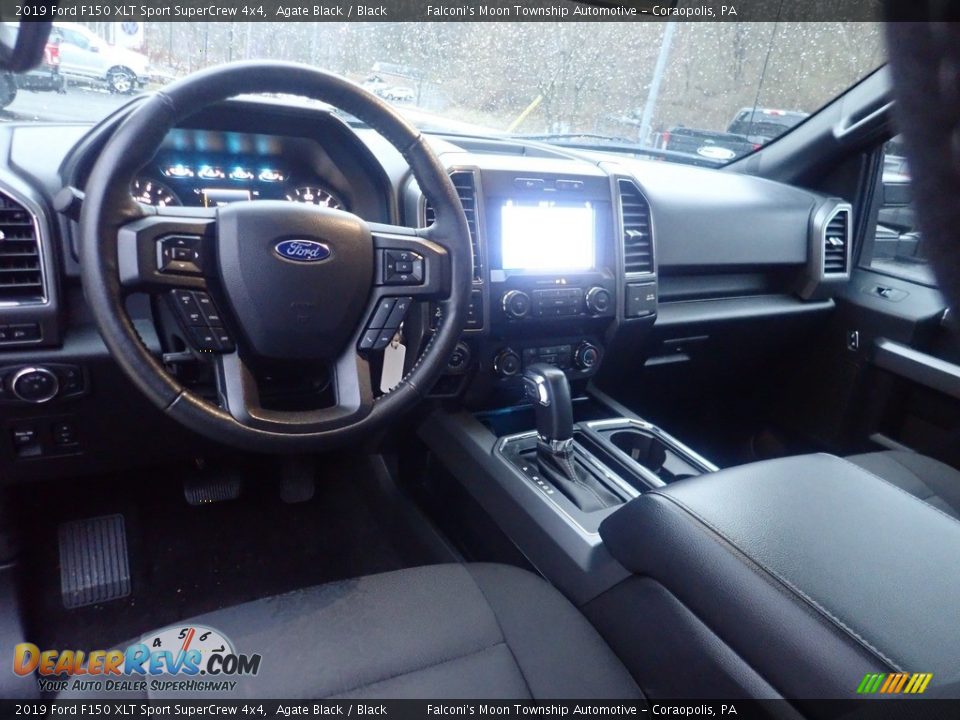 2019 Ford F150 XLT Sport SuperCrew 4x4 Agate Black / Black Photo #18