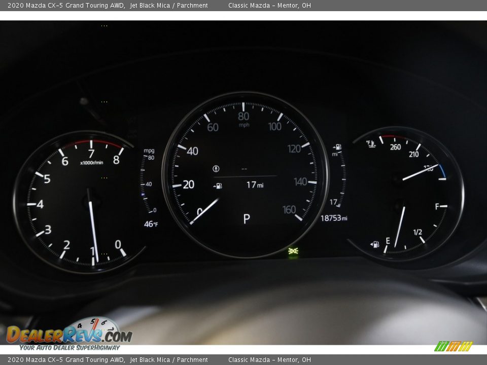 2020 Mazda CX-5 Grand Touring AWD Jet Black Mica / Parchment Photo #8