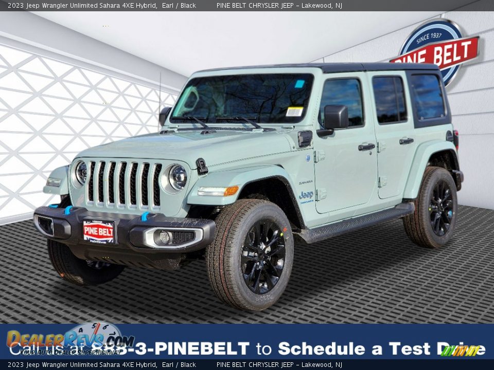 2023 Jeep Wrangler Unlimited Sahara 4XE Hybrid Earl / Black Photo #1