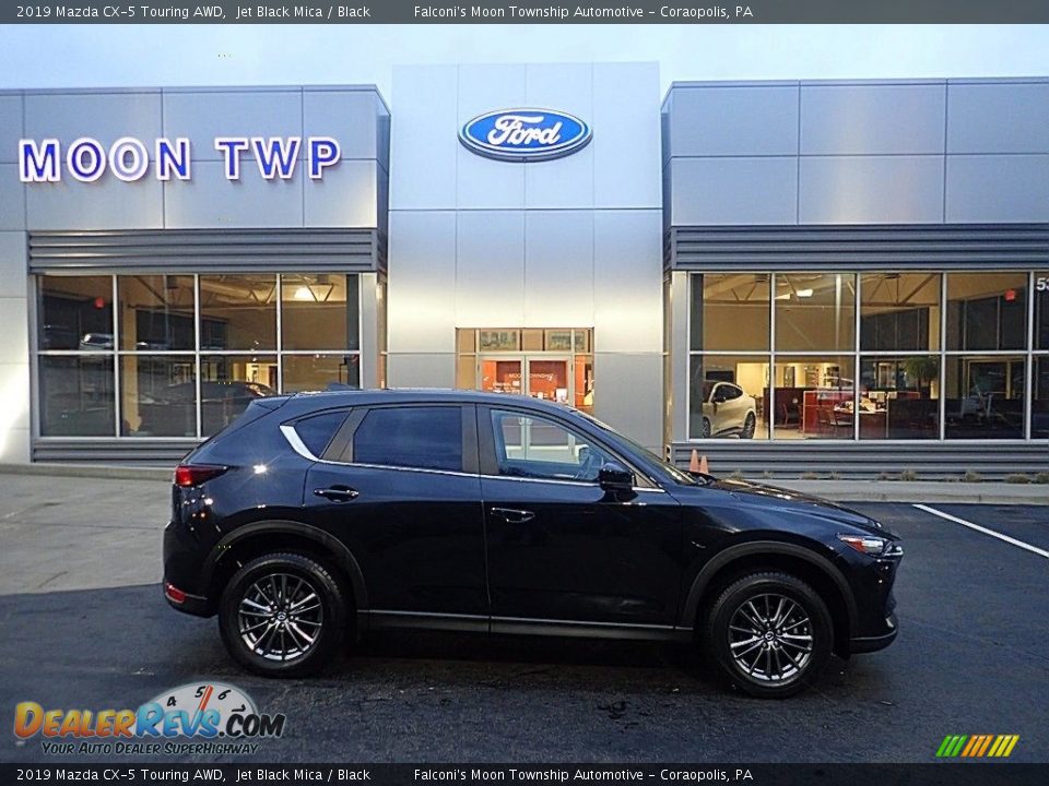 2019 Mazda CX-5 Touring AWD Jet Black Mica / Black Photo #1